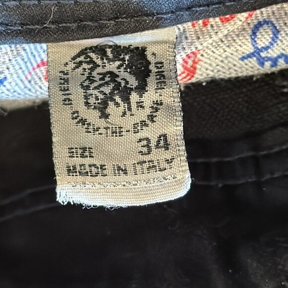 Diesel Men's Distressed Slim Fit Jean Black Size 34x26 - Picture 6 of 9